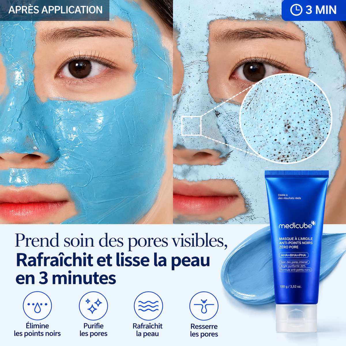 Medicube Zero Pore — Masque à la Boue Anti-Pores Obstrués