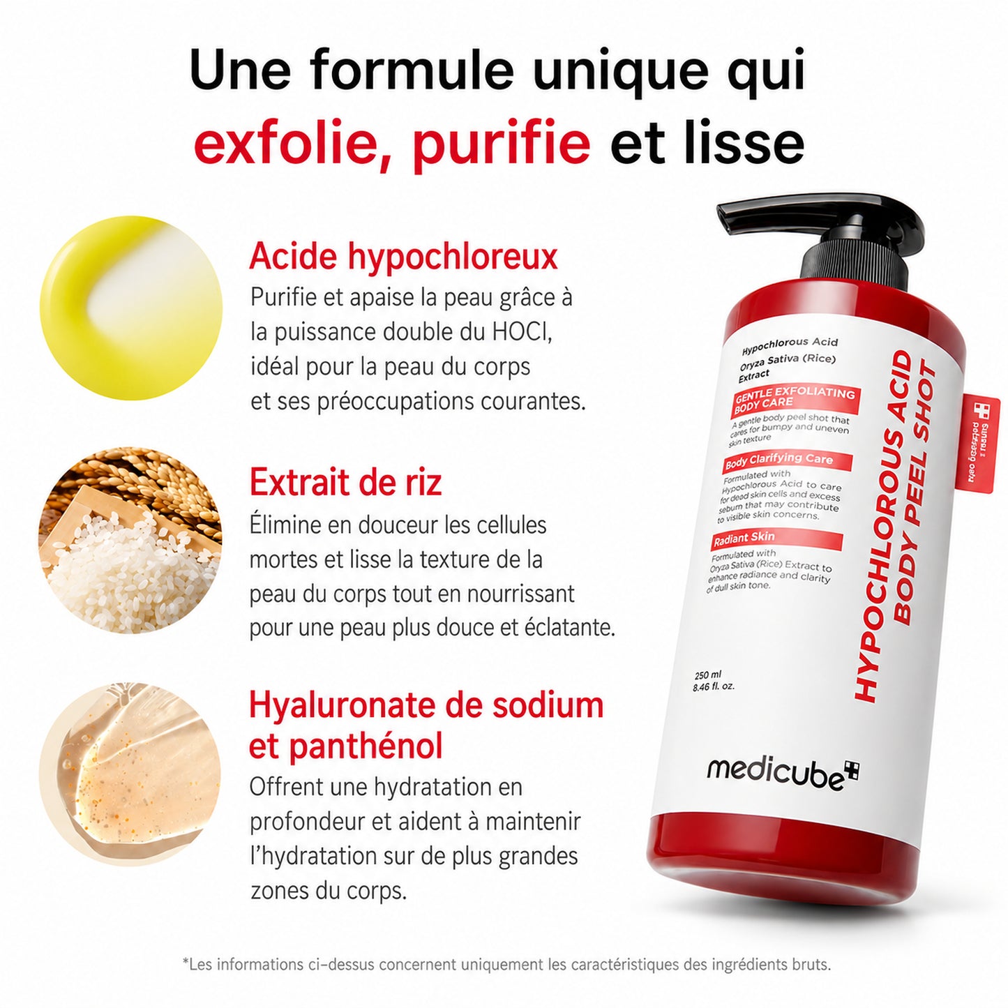 Medicube Peel Shot — Duo Exfoliant Visage & Corps à l'Acide Hypochloreux