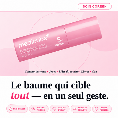 Baume multi-usage volumateur au collagène rose et PDRN