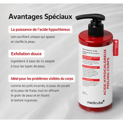 Medicube Peel Shot — Duo Exfoliant Visage & Corps à l'Acide Hypochloreux