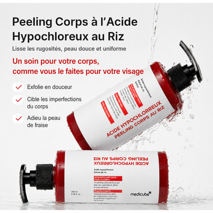 Medicube Peel Shot — Duo Exfoliant Visage & Corps à l'Acide Hypochloreux