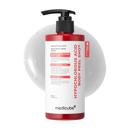 Medicube Peel Shot — Duo Exfoliant Visage & Corps à l'Acide Hypochloreux